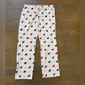 P J Salvage French Bulldog Frenchie Lounge Pants Size L. NWT.